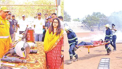 Earthquake mock drill in Latur