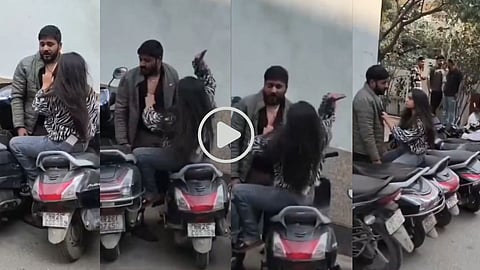 Viral Video |भररस्त्यात गर्लफ्रेंडची सटकली; एका मिनिटात 7 वेळा प्रियकराच्या कानशिलात, बघ्यांना म्हणाली, "बोलवा पोलिसांना..."