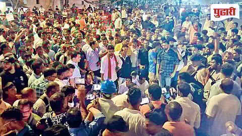 Vishwajit Rane Bungalow Protest 