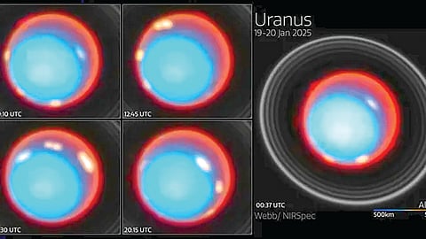 Uranus atmosphere map | 