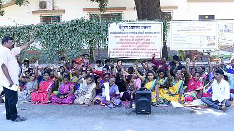 Tribal community hunger strike