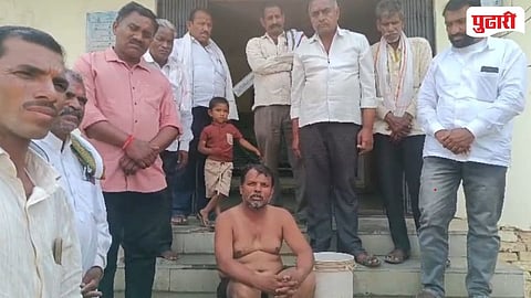 Nanded Himayatnagar Agriculture Office protest