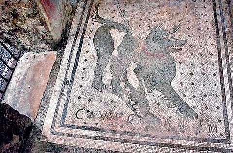 Pompeii 2000 year old warning | 