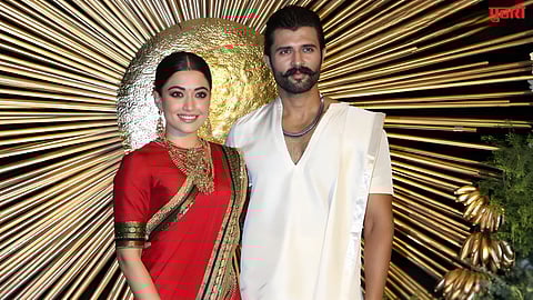 vijay deverakonda  rashmika mandanna reception