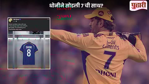 MS Dhoni 7 Number