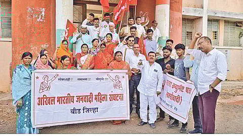 Dharur protest