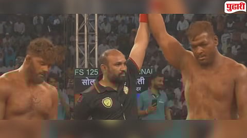 Maharashtra Kesari 2026 : महेंद्र गायकवाड ‘लाल माती’चा नवा राजा! 'महाराष्ट्र केसरी' स्पर्धेत सिकंदर शेखला नमवले