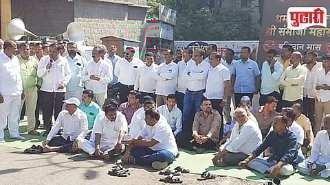Parner Road Potholes Protest