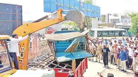 Encroachment demolition