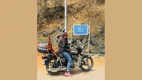 women biker achievement