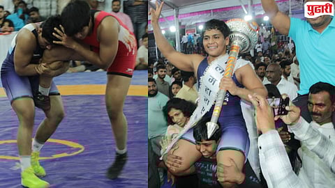 Maharashtra Kesari Women : कोल्हापूरची अमृता पुजारी डबल महाराष्ट्र केसरी, वेदिका सासणेला दाखवले अस्मान 