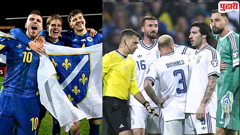 FIFA World Cup : फुटबॉल विश्वात खळबळ! दिग्गज इटली सलग तिसऱ्यांदा फिफा वर्ल्ड कपमधून बाहेर, बोजनिया ठरला 'जायंट किलर' 