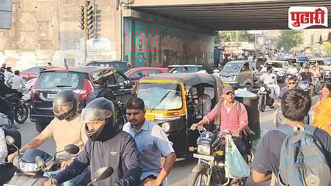 Pimpri Kivale Traffic Jam