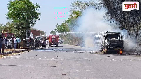 Nashik news | लाच नाकारल्याने पोलिसांनी लष्कराचे साहित्य असलेला ट्रक पेटवला? येवल्यात खळबळ