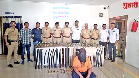 Nanded crime weapons seizure