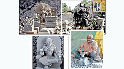 Kolhapur stone art |