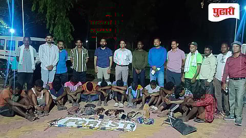 आलापल्ली वनपरिक्षेत्रात वन्यजिवांची शिकार, १२ जणांना अटक