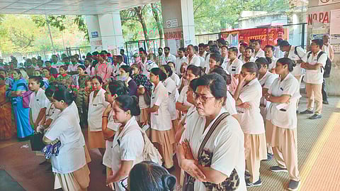 Solapur government employees strike