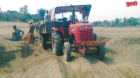 illegal sand mining