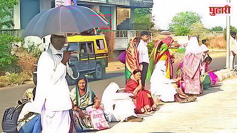 Latur News | तळपत्या उन्हात प्रवाशांची होरपळ