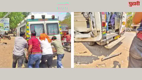 Ambulance breakdown road incident