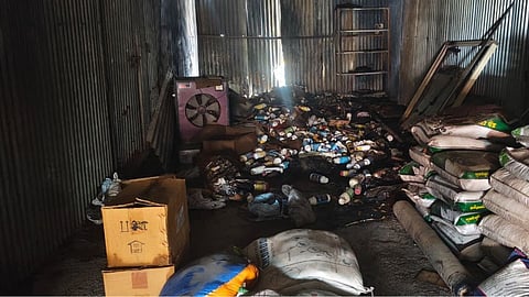 beed kej shop fire news