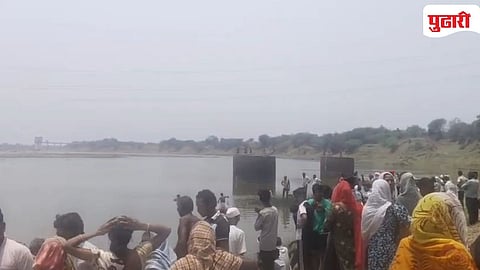 Father Girl and niece drowned in Wardha River