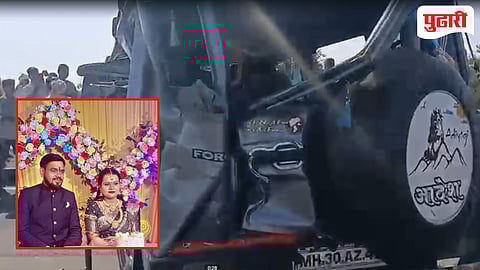 जळगाव हादरले! नवरीला माहेरी नेणाऱ्या गाडीचा भीषण अपघात; नववधूसह तिघांचा जागीच मृत्यू