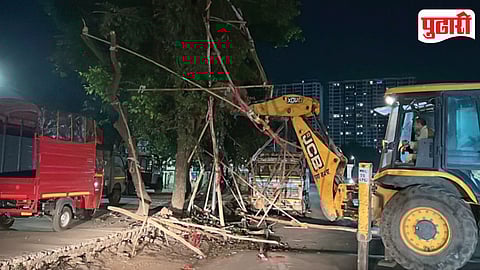 Dhanakwadi Illegal Flex Action