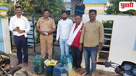 Beed Crime | विडा येथे अठरा हजाराचे अवैध विक्रीसाठी साठा करुन ठेवलेले डिझेल पकडले 