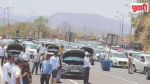 Mumbai Pune Expressway Traffic Jam