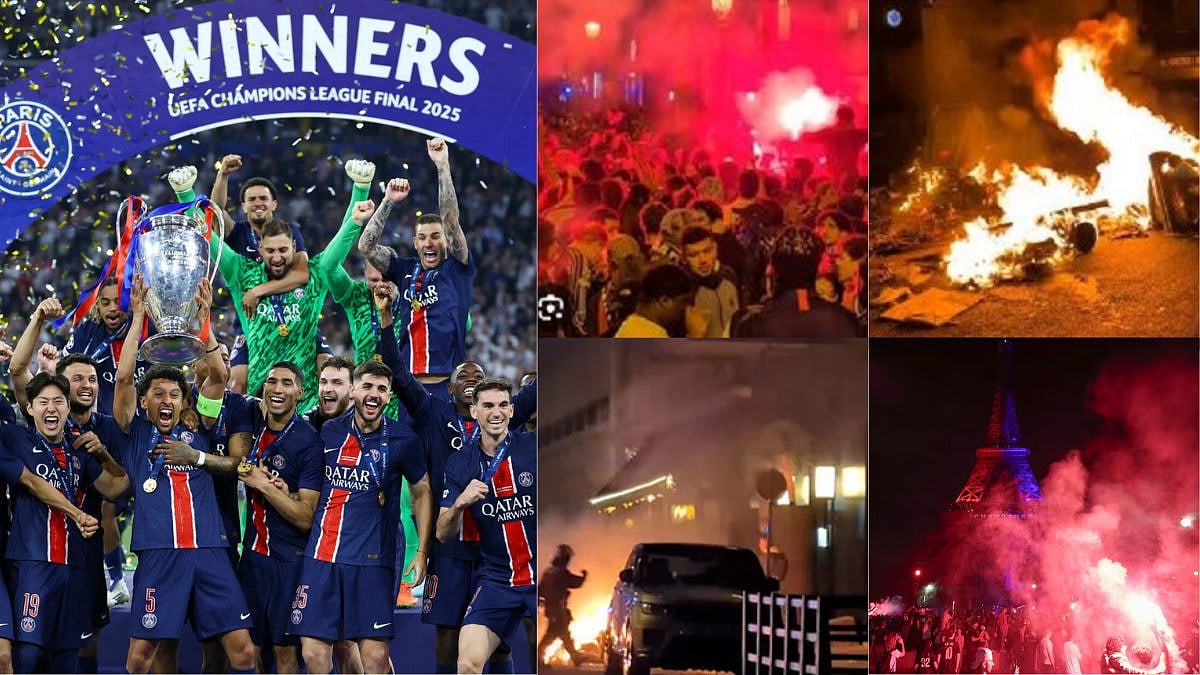 Paris PSG Riot : पॅरिसमध्ये PSGच्या विजयानंतर चाहत्यांचा हिंसाचार! 200 ...