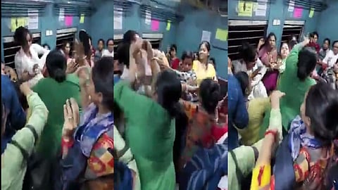 kolkatta train fight