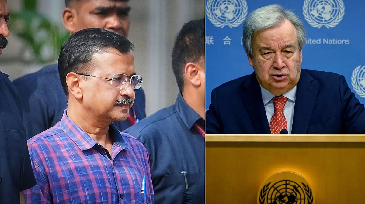“உரிமைகளும் பாதுகாக்கப்படும் என்று எதிர்பார்க்கிறோம்” - அரவிந்த் கெஜ்ரிவால் கைதில் ஐ.நா | UN reacts Arvind Kejriwal arrest, hopes rights are protected