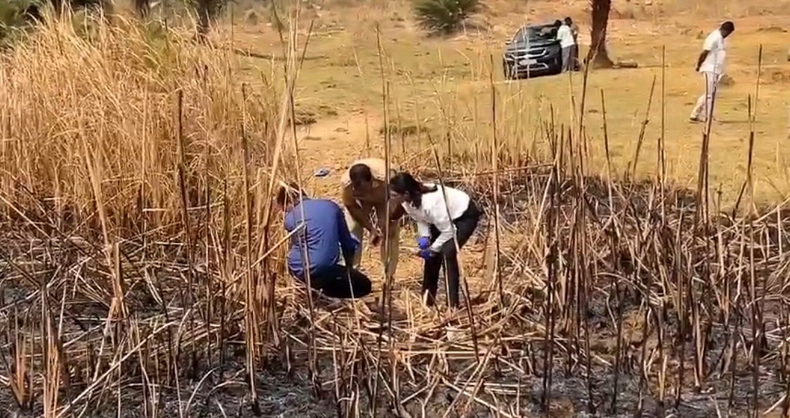 ஓசூரில் இளம்பெண்ணின் உடல் பாகங்கள்  மீட்பு | 2 legs of unidentified young woman found near Hosur