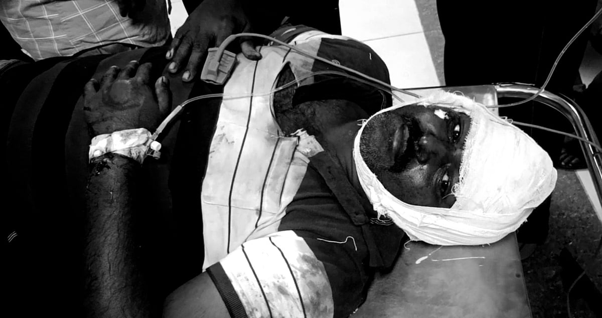 திருவள்ளூர் ஆட்டோ ஓட்டுநர் மீது தாக்குதல் நடத்திய ஊராட்சிமன்ற தலைவரின் கணவர் | Husband of panchayat president attacks Tiruvallur auto driver badly