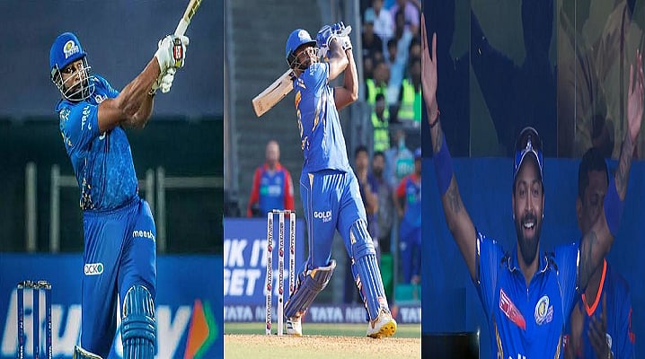 ஷெப்பர்ட் அதிரடியால் டெல்லி கேபிடல்ஸ் அணிக்கு எதிராக 234 ரன்கள் குவித்தது மும்பை இந்தியன்ஸ் / Mumbai Indians scored 234 runs against Delhi Capitals