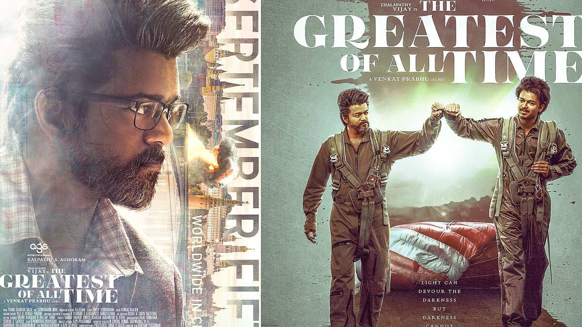 Actor Vijay's GOAT Movie Release date announced புது லுக்கில் நடிகர் விஜய்.. போஸ்டருடன் ரிலீஸ் தேதியை வெளியிட்ட கோட் படக்குழு! எப்போது தெரியுமா?