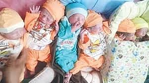 பாகிஸ்தான் | 2 பெண்கள், 4 ஆண்கள்.. ஒரே பிரசவத்தில் பிறந்த 6 குழந்தைகள்! தாயும், சேய்களும் நலம்!/young women gave 6 children in one birth at Pakistan