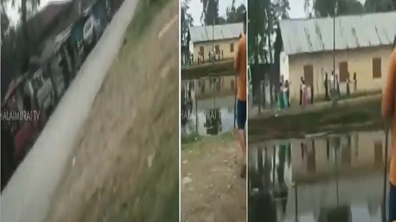 மணிப்பூர் வாக்குச்சாவடியில் துப்பாக்கிச்சூடு / gunshot  at manipur polling booth