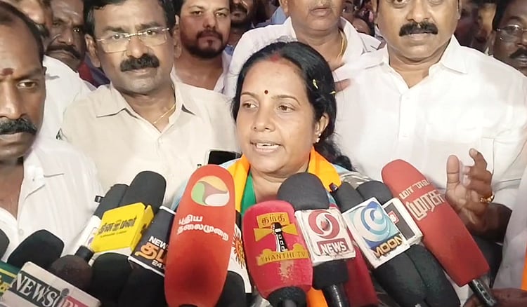 சிறுபான்மையின வாக்குகளை பெற திமுக இரட்டை வேடம் - வானதி சீனிவாசன் Thiruparangunram Affair | DMK double role to pick minority votes - Vanathi Srinivasan