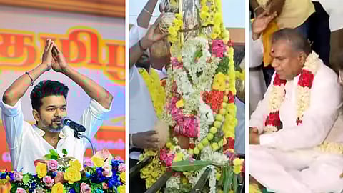 மதுரையில் தவெக 2-வது மாநில மாநாடு பந்தல்கால் நடும் விழா…..