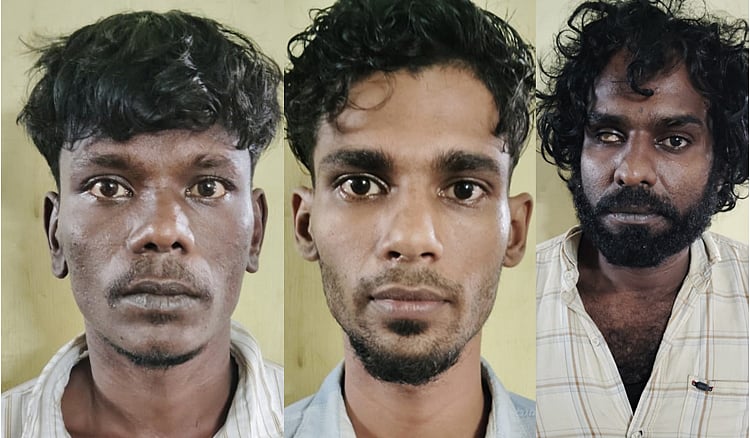 திருவள்ளூர்: கடைக்குள் புகுந்து பெண்ணிடம் கத்தியைக் காட்டி மிரட்டி சங்கிலி பறிப்பு; மூவர் கைது  /  3 arrested at Tiruvallur chain snatching with knife