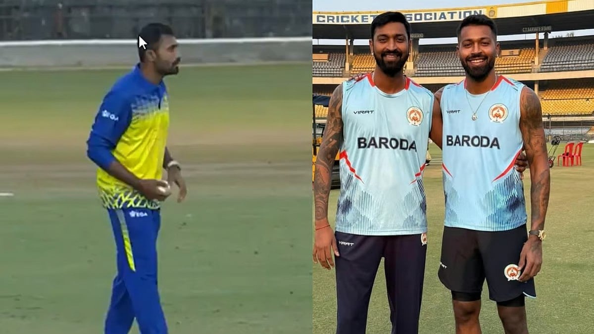 SMAT-ல் ஹாட்ரிக் விக்கெட் வீழ்த்தி அசத்திய சிஎஸ்கே பவுலர் ஷ்ரேயாஸ் கோபால் / CSK bowler Shreyas Gopal took a hat-trick in SMAT