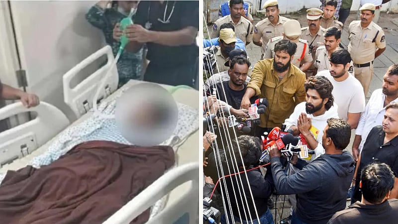 புஷ்பா 2 கூட்ட நெரிசலில் தாய் உயிரிழந்த விவகாரம்... மகன் மூளைச்சாவு அடைந்ததாக தகவல்! / Pushpa 2 stampede Injured boy has severe brain damage