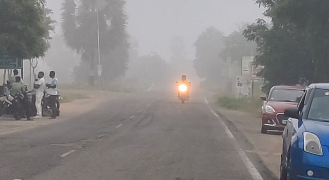 கடும் பனிமூட்டம்