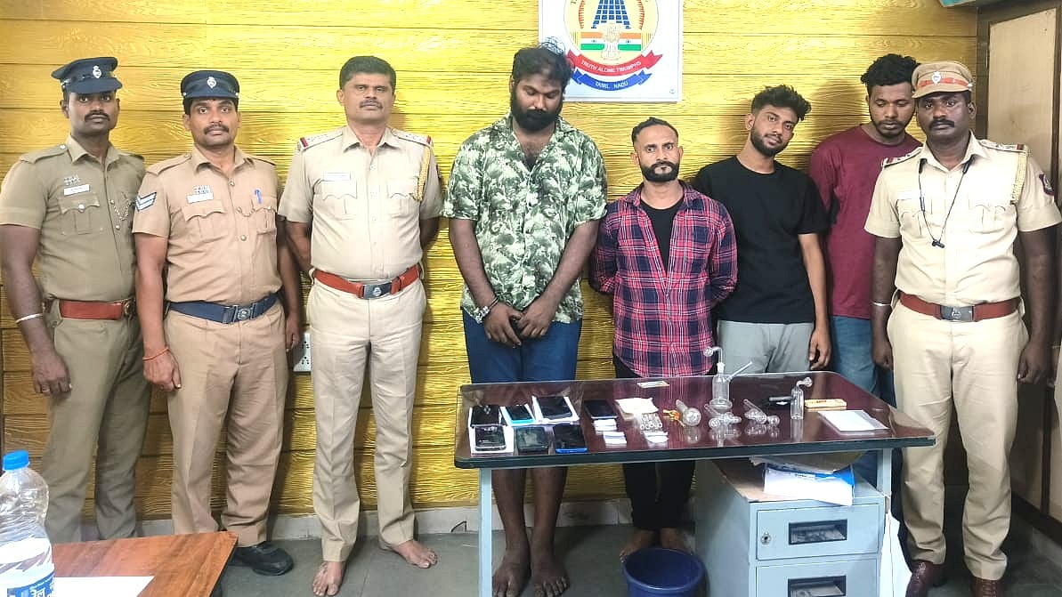 சென்னை: மெத்தபெட்டமைன் போதைப் பொருள் விற்பனை செய்ததாக நான்கு பேர் கைது Chennai: Four arrested for selling methamphetamine