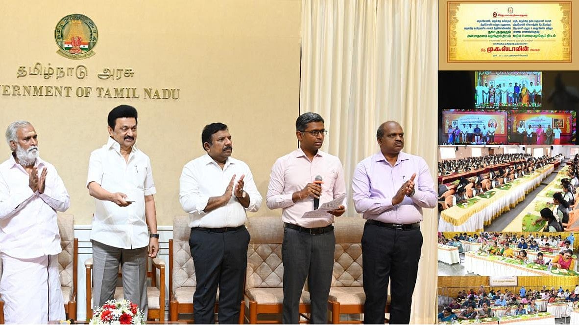 பழனி கோயில் கல்வி நிலையங்களில்இன்று முதல் மதிய உணவுத் திட்டம்  Midday meal program from today in Palani temple educational institutions