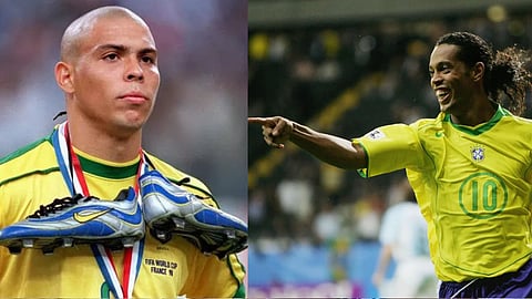 brazil legends ronaldo, ronaldinho plays in chennai