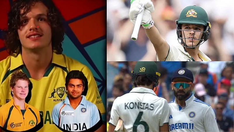 விருப்பமான வீரராக கோலியை தேர்வுசெய்த கான்ஸ்டாஸ் / in a viral video Sam konstas chosen Virat Kohli as his favorite cricketer